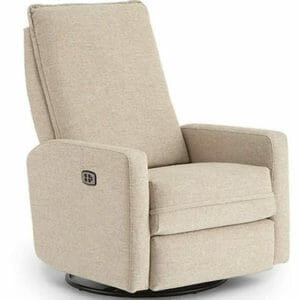 best 1ai95 calli swivel glider recliner with inside handle and optional power mechanism