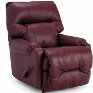 best 9aw15 dewey genuine leather swivel glider recliner, available in fabric