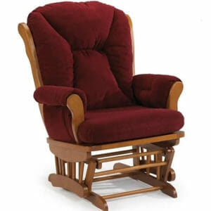 best c4057e manuel glider rocker with a solid wood frame and reversible cushions