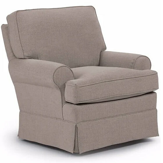 best 1577 quinn swivel glider reversible seat cushion choice of fabric color