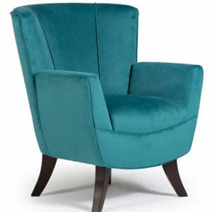 best 4550 bethany accent chair choice of fabric & wood color