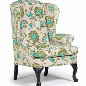 best sylvia 0710 queen anne wing chair