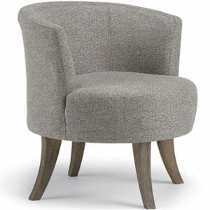 best 1018 steffen swivel barrel chair choice of fabric and wood finish