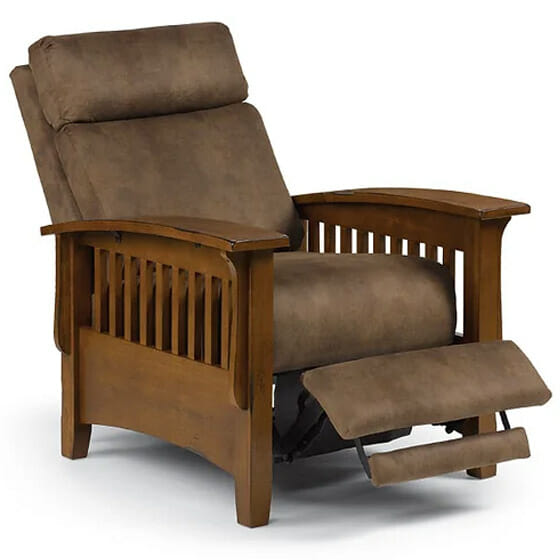 best 2l20 tuscan mission stickley pushback recliner, made in u.s.a.