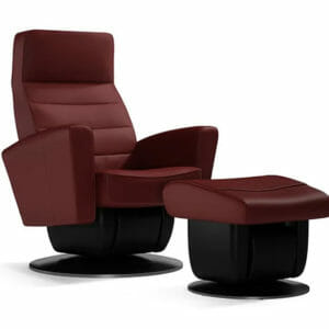 dutailier avant glide fresno stressfree reclining glider, comes in leather or fabric