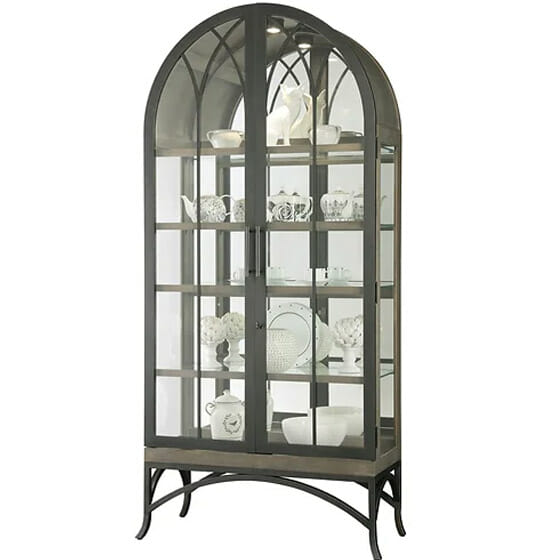 howard miller 680700 ramona front opening curio cabinet