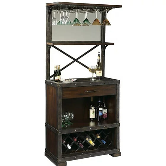 howard miller 695-138 red mountain wine cabinet