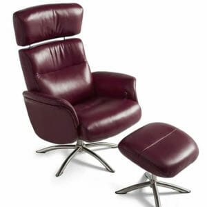palliser 50004-02 q04 modern recliner & ottoman choice of leather or fabric