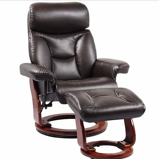 benchmaster stressfree emmie swivel recliner and ottoman